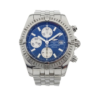 Lot 144 - Breitling, a stainless steel Chronomat Evolution bracelet watch