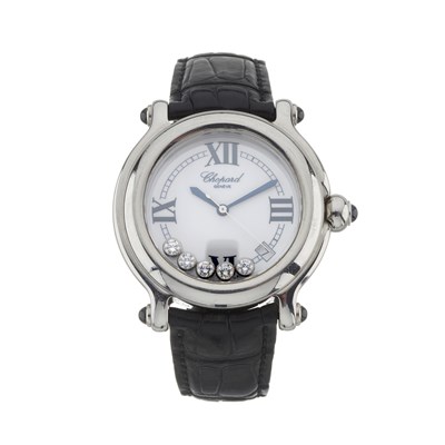 Lot 150 - Chopard, a stainless steel Happy Sport wrist watch