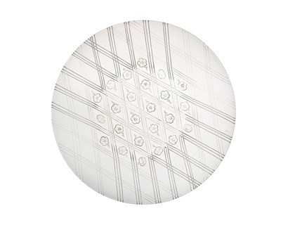 Lot 460 - Lalique, an engraved glass plate, engraved...