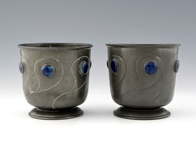 Lot 112 - William Hutton and Ruskin Pottery, a pair of...