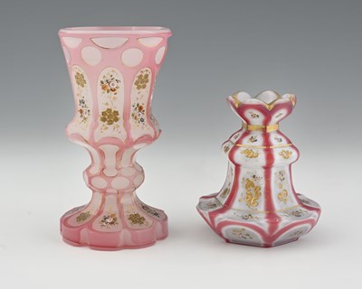 Lot 169 - Two 19th century Bohemian cased Barfatan...