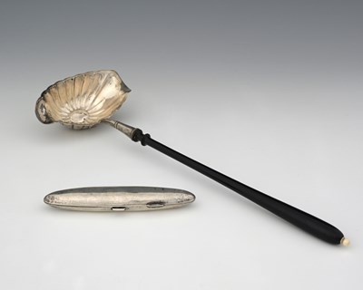 Lot 135 - A George VI silver single 'torpedo' cigar case,...