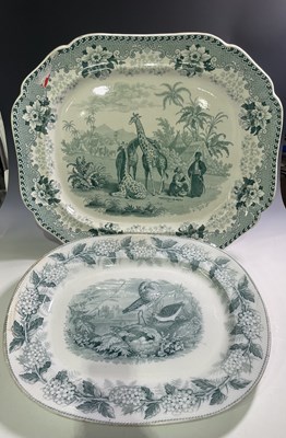Lot 94 - A Ridgway Stoneware 'Giraffe' pattern meat...