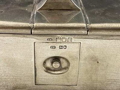 Lot 203 - An Edwardian silver cigar humidor, Percy...