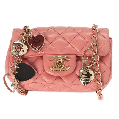 Lot 223 - Chanel, a Mini Valentine Single Flap handbag.