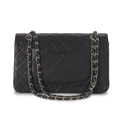 Lot 222 - Chanel, a charcoal Medium Classic Double Flap handbag.