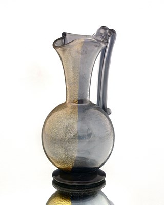 Lot 450 - An Italian Murano glass jug, facon de venise,...