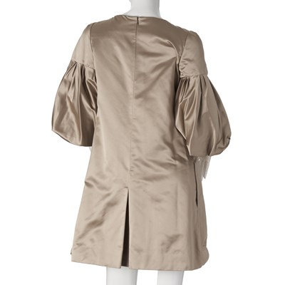 Lot 239 - Christian Lacroix, a taupe silk satin dress.