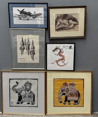 Lot 354 - Collection of prints and pictures, including...