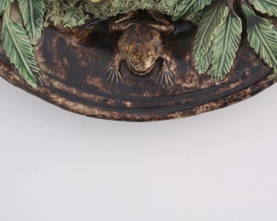 Lot 464 - Manuel Mafra, a Portuguese Palissy maiolica...