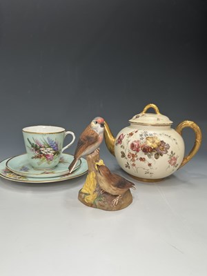 Lot 133 - Royal Worcester including a blush teapot, 1895,...