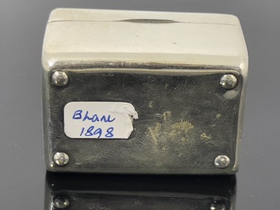 Lot 217 - A Victorian silver novelty pill box,...