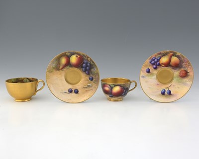 Lot 570 - W H Austin and W Hale for Royal Worcester, two...