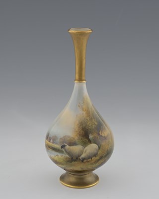 Lot 579 - Harry Davis for Royal Worcester, a sheep...