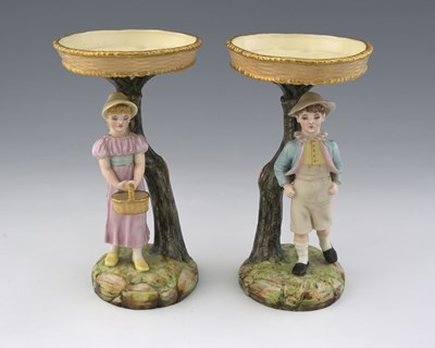 Lot 565 - James Hadley for Royal Worcester, a pair of...