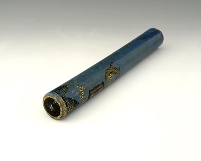 Lot 160 - An early 19th century painted wooden baton,...