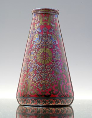 Lot 479 - Zsolnay, Hungary, an Art Deco eosin lustre Saracen vase, circa 1930