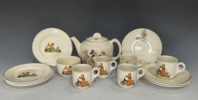 Lot 175A - A Beswick Disney nursery tea set including...
