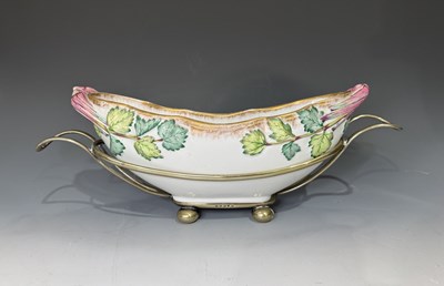 Lot 175B - 19th century Staffordshire rhubarb/celery dish...