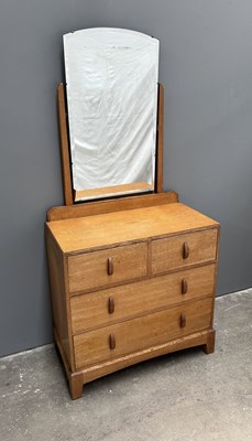 Lot 572 - A Cotswold School oak dressing table with...