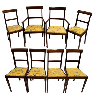 Lot 613 - A set of eight Edwardian mahogany dining...