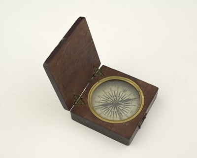 Lot 174 - A Georgian pocket compass, circa 1820,...