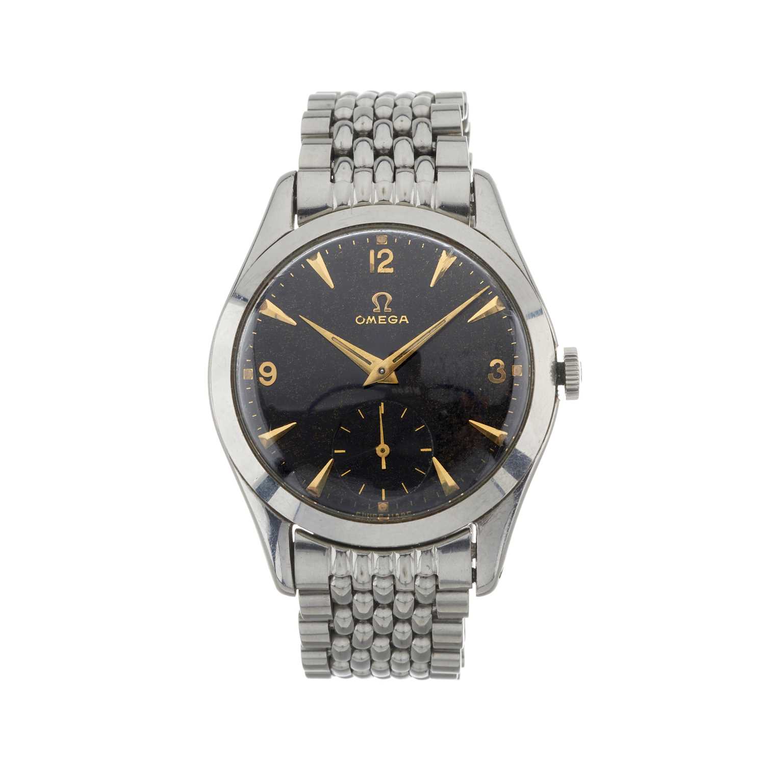 158 - Omega, a stainless steel bracelet watch