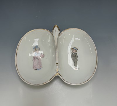 Lot 132 - Kate Greenaway, a Continental porcelain twin...