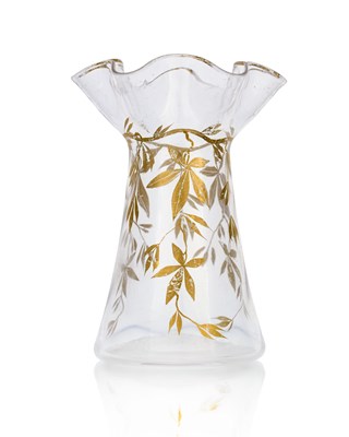 Lot 415 - An Arts and Crafts gilt glass vase, Thomas...