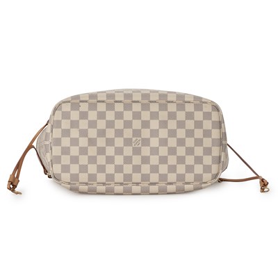 Lot 287 - Louis Vuitton, a damier azur Neverfull MM handbag w/pouch.