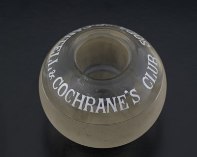 Lot 398 - An advertising glass match striker, early 20th...
