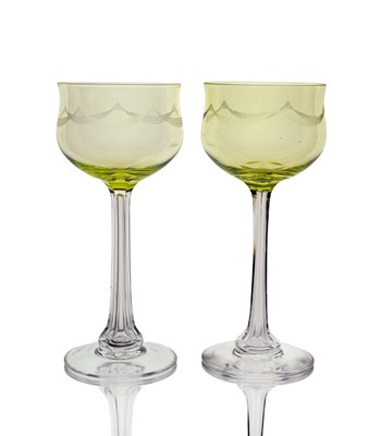 Lot 425 - Hans Christiansen for Thesesienthal, a pair of...