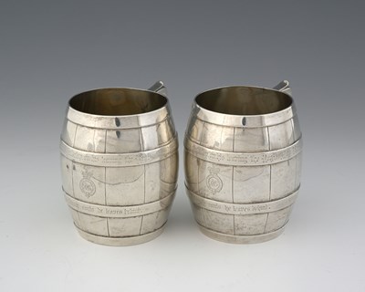 Lot 100 - Regimental interest, a pair of Victorian...