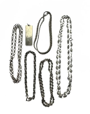 Lot 500 - A selection of silver and white metal jewellery and an ingot pendant