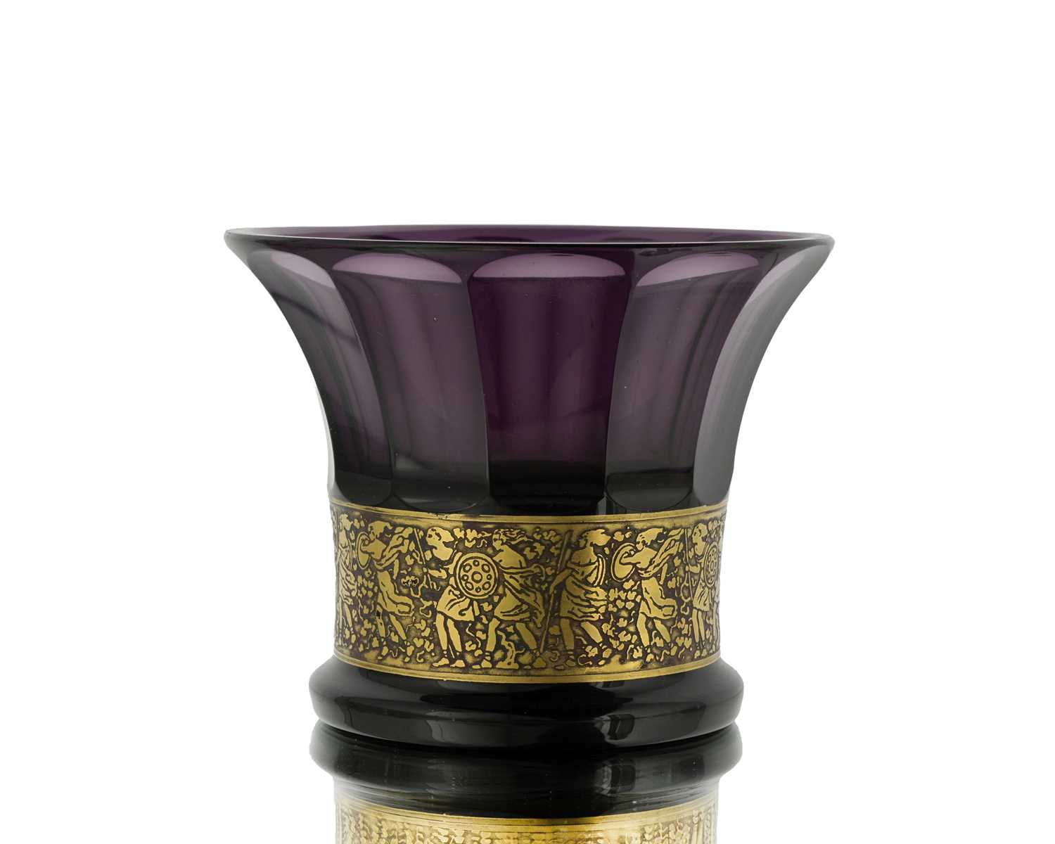 Lot 427 - Moser, a Secessionist amethyst glass vase,...