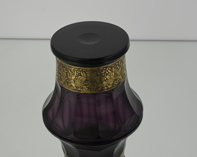 Lot 427 - Moser, a Secessionist amethyst glass vase,...