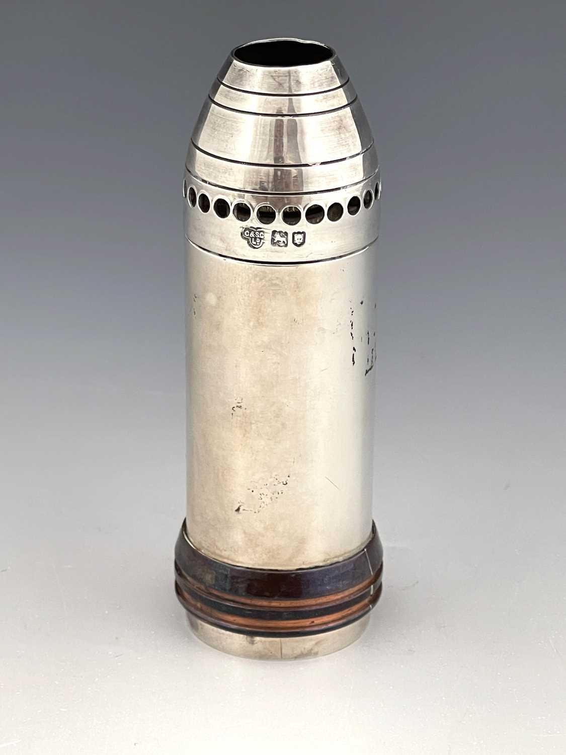 Lot 240 - An Edwardian silver novelty table lighter,...