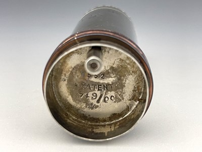 Lot 240 - An Edwardian silver novelty table lighter,...