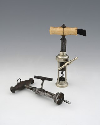 Lot 147 - Two 19th century corscrews: an English 19th...