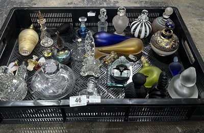 Lot 46 - A collection of glass perfume and scent...