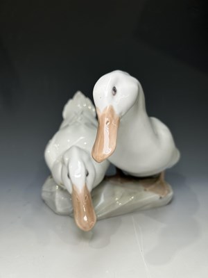 Lot 550 - A Royal Copenhagen figure of a pair of ducks...