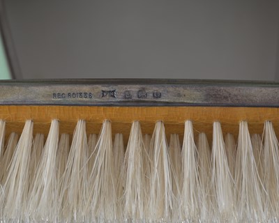 Lot 81 - An Art Deco silver and enamelled dressing...