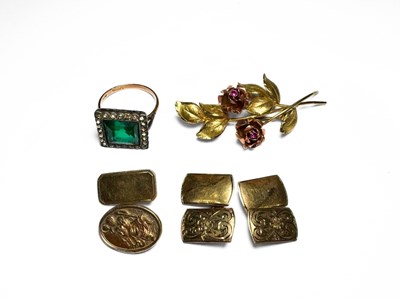 Lot 463 - A selection of 9ct gold and silver jewellery