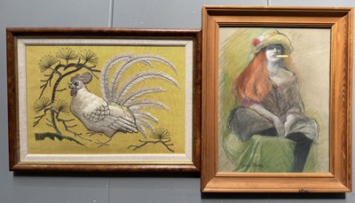 Lot 329 - Anita Skvold, 'Girl with orange hair', signed...