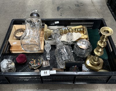 Lot 44 - A silver mounted miser's or 'kluk' decanter,...
