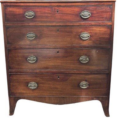 Lot 587 - A small late 18th/early 19th century chest of...