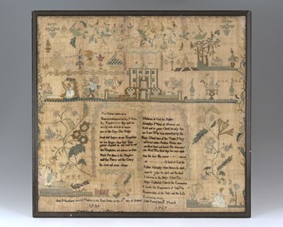 Lot 139 - Indian School, an 18th century Madras sampler,...