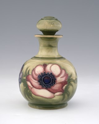 Lot 531 - William Moorcroft, an Anemone scent bottle,...
