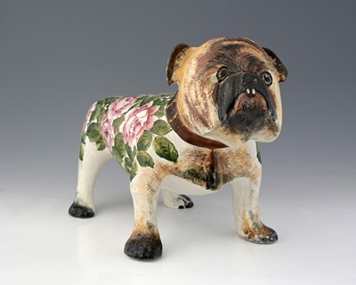 Lot 486 - A large Wemyss bulldog, early 20th Century,...