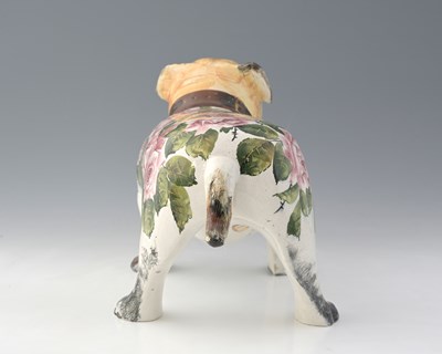 Lot 486 - A large Wemyss bulldog, early 20th Century,...